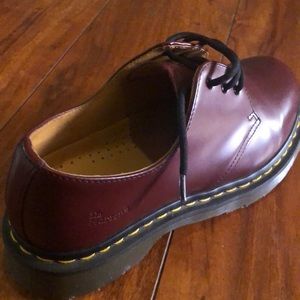 Brand new dr fucking martens. Burgundy